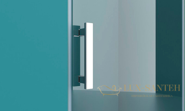 душевая дверь belbagno kraft kraft-b-12-60/30-c-cr-r 90 см профиль хром, стекло прозрачное