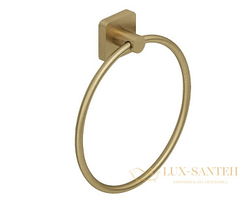 полотенцедержатель-кольцо 168 мм, kludi vela s, 25978n0, золото брашированное