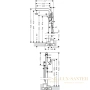 напольный смеситель для ванны hansgrohe talis s 72412000, хром