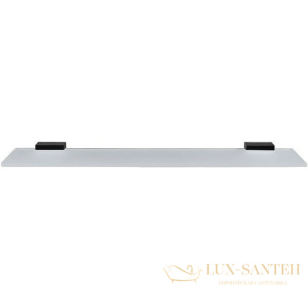 стеклянная полка colombo design look b1616.nm, черный матовый