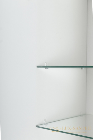 шкаф пенал cezares eco eco-1500-2a-sc-bo 40 см подвесной, bianco opaco