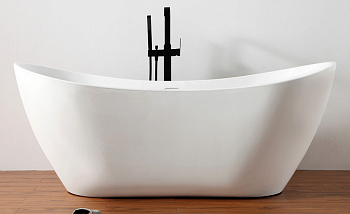 акриловая ванна abber ab9322, цвет белый