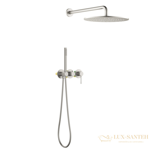 душевая система для душа встраиваемая timo saona sx-2349/13sm, никель брашированный  