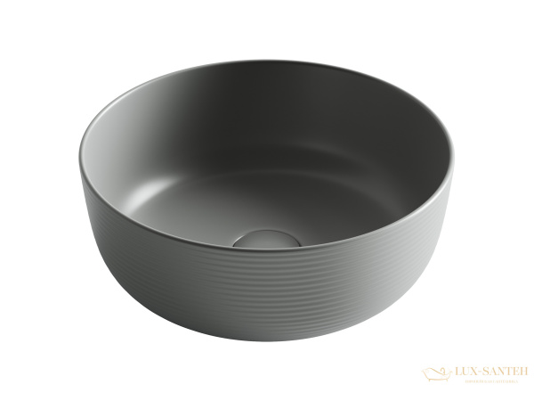 раковина накладная ceramica nova element cn6073mh, 356*356*135 мм, антарцит матовый