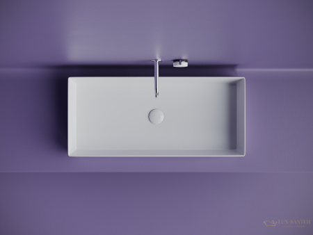 раковина накладная ceramica nova element cn6072, 801*361*130 мм, белый