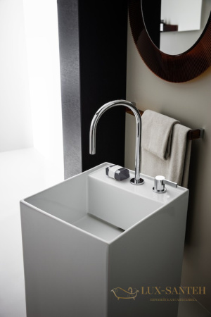 раковина laufen kartell by 8.1133.1.000.158.1 напольная 38 см, белый глянцевый
