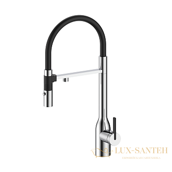 смеситель для кухни под фильтр с гибким изливом paulmark magneto one ma213188-cr, хром