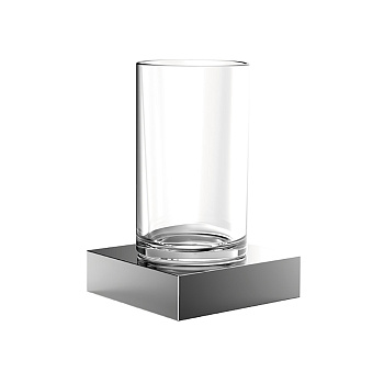 emco liaison, 1820 001 01, стакан подвесной стекло прозрачное, цвет хром