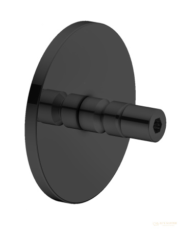 клеевой комплект nr. 5 keuco reva, 04994370501, с розеткой, черный матовый