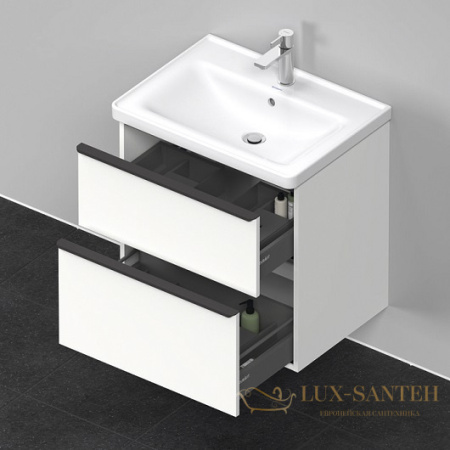 тумба под раковину duravit d-neo de435401818 634х452х625 мм, белый