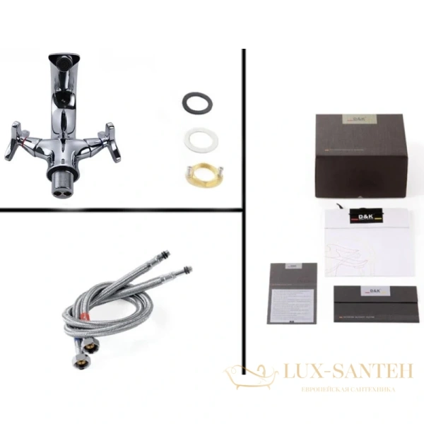 смеситель для раковины d&k hessen.goethe da1382141, хром