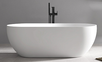 акриловая ванна abber ab9241, цвет белый