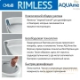 унитаз подвесной безободковый aquame aqm2001mb, с быстросъемным сиденьем softclose, черный матовый