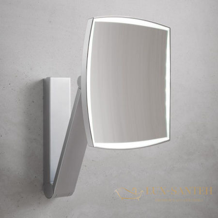 зеркало косметическое с подсветкой сенсорное keuco ilook_move 17613019003, хром