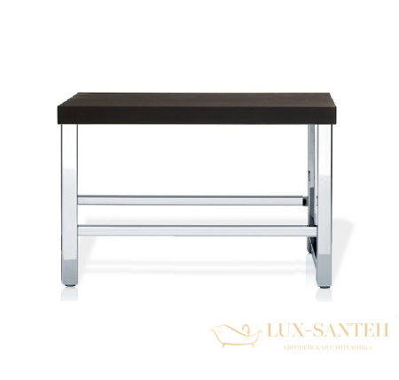 скамейка decor walther wood so 0927085, сталь полированная/ясень тёмный