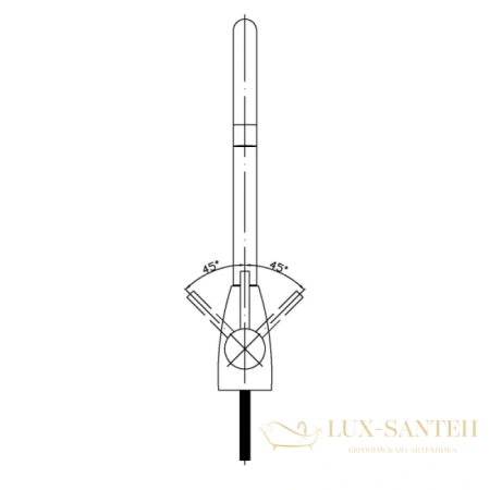 смеситель seaman eco koblenz ssn-2135a для кухни, нержавеющая сталь