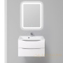 тумба под раковину belbagno marino marino-750-2c-so-bl-p 75 см подвесная, белый глянцевый