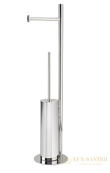 стойка surya metall 6524/go круглой формы h53 см: бумагодержатель/ерш металлический, золото