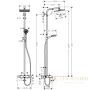 душевая стойка hansgrohe crometta e 240 1jet showerpipe 27298000 хром