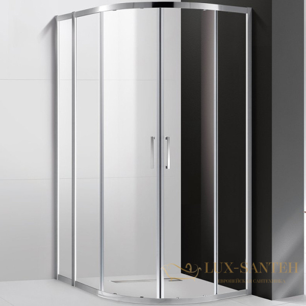 душевой уголок cezares molveno molveno-rh-2-110/80-c-cr-iv 110x80 профиль хром, стекло прозрачное