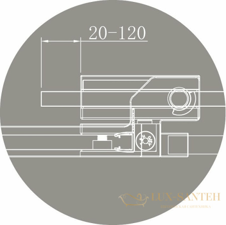 душевой уголок cezares slider slider-ah-1-90-90/100-c-cr 100x90 профиль хром, стекло прозрачное