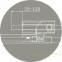 душевой уголок cezares slider slider-ah-1-90-90/100-c-cr 100x90 профиль хром, стекло прозрачное