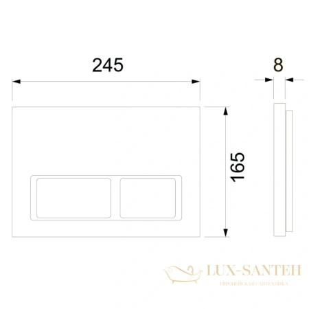 комплект tece tecespring s k955301wcb с подвесным унитазом и панелью смыва tecespring s, нержавеющая сталь