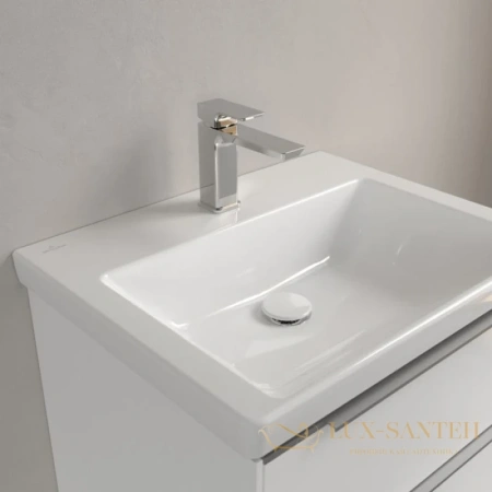 раковина villeroy & boch subway 3.0 4a706101 60х47 см, альпийский белый