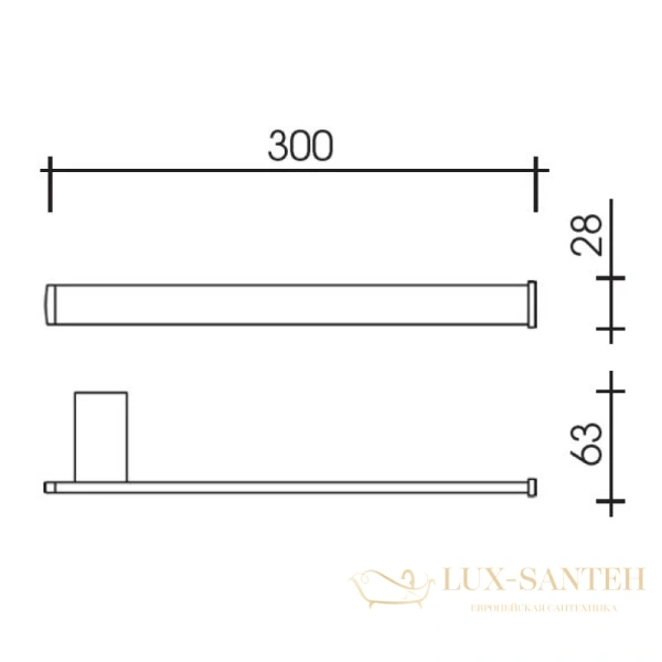 полотенцедержатель schein elite 7057025, хром