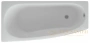 акриловая ванна aquatek пандора 160х75 pan160-0000065 левая, на каркасе, с фр. панелью и слив-переливом