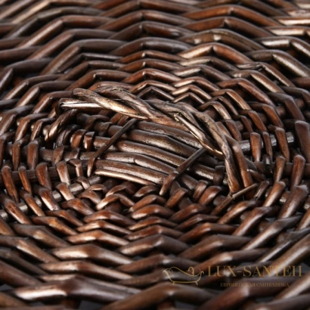 плетеная корзина wasserkraft donau wb-530-m для белья, темно-коричневый