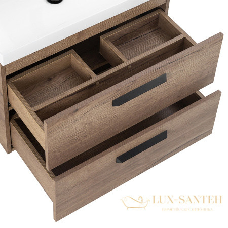 тумба под раковину belbagno aurora aurora-700-2c-so-rt 70 см подвесная, rovere tabacco