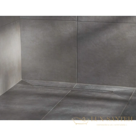 душевой канал bettoserb confluo frameless line 13701231 650 мм 2 в 1 с основой под плитку, матовый хром