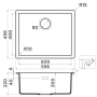 кухонная мойка omoikiri yamakawa 55-integra-wg 4997259 artceramic, зеленый