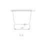 акриловая ванна villeroy & boch subway uba167sub2v-01 прямоугольная 160 х 70 см, белый