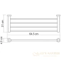 полотенцедержатель wasserkraft donau k-9411 64,5 см, хром