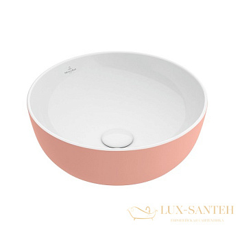 раковина накладная villeroy & boch artis 417943bct0 430 мм, powder