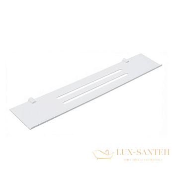 полка stil haus hashi hs04(24) из нержавеющей стали длина 60 см, белый матовый