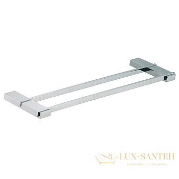 полотенцедержатель двойной 40см fima carlo frattini quadra, f6021/40cr, хром