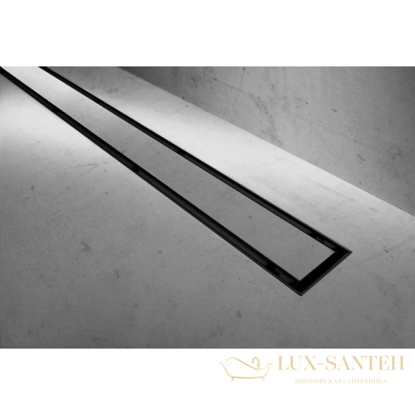 душевой канал rea neo&pure pro rea-g0999 500 мм 2 в 1 с основой под плитку, черный матовый