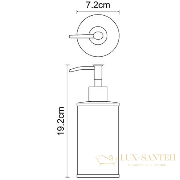 дозатор wasserkraft rossel k-5799 350 мл, кремовый