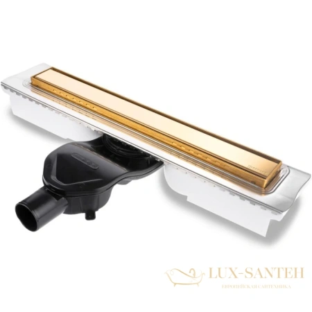 душевой канал berges b1 keramik 092120 900 мм, 2 в 1 с основой под плитку, золото