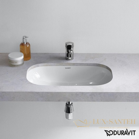 раковина встраиваемая снизу duravit d-code 0338490000 495х290 мм, белый