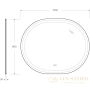 зеркало cezares giubileo czr-spc-giubileo-1000-800-tch-warm 100x80 см