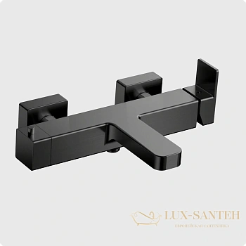 смеситель для ванны aquame savona aqm6812gm, оружейная сталь брашированная