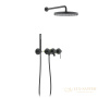 душевая система для ванны встраиваемая timo saona sx-2348/03sm, черный матовый