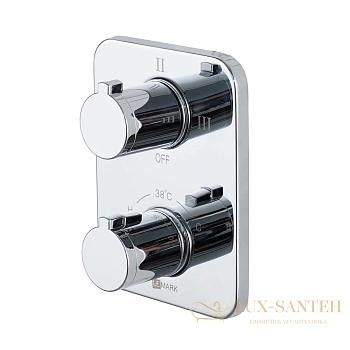 термостат для душа встраиваемый lemark yeti lm7848c, 3 потребителя, хром
