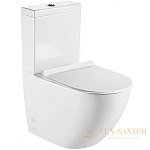 Унитаз компакт BelBagno Amanda BB051CPR без бачка и сиденья, белый