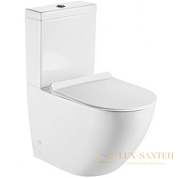 унитаз компакт belbagno amanda bb051cpr без бачка и сиденья, белый