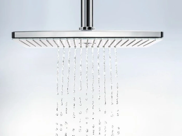 верхний душ hansgrohe rainmaker select 460 2jet 24004400 с потолочным подсоединением, белый/хром